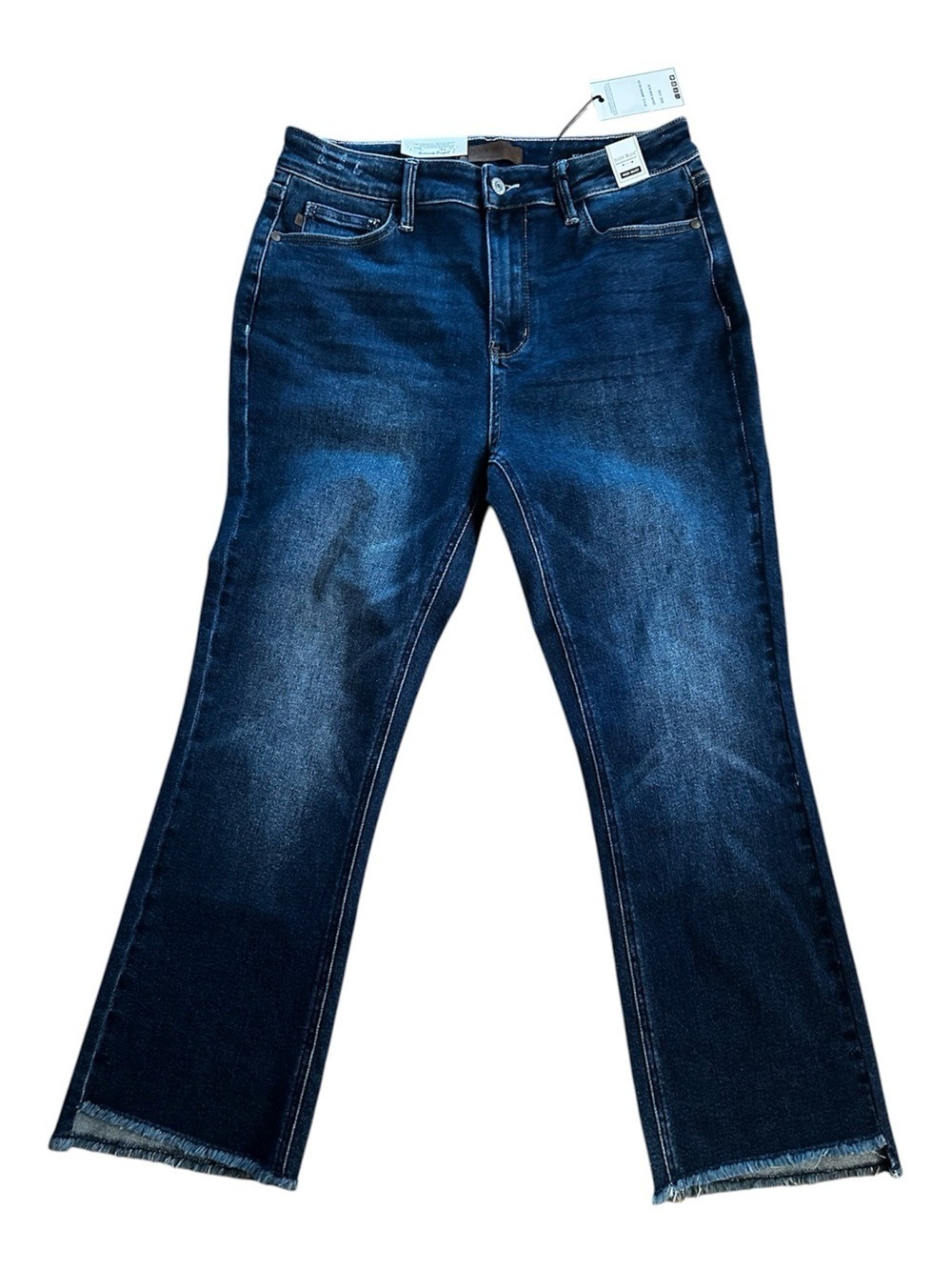 Judy Blue High Waist Dark Blue Wash Kick Flare Denim Jeans 11/30 NWT - Picture 5 of 10